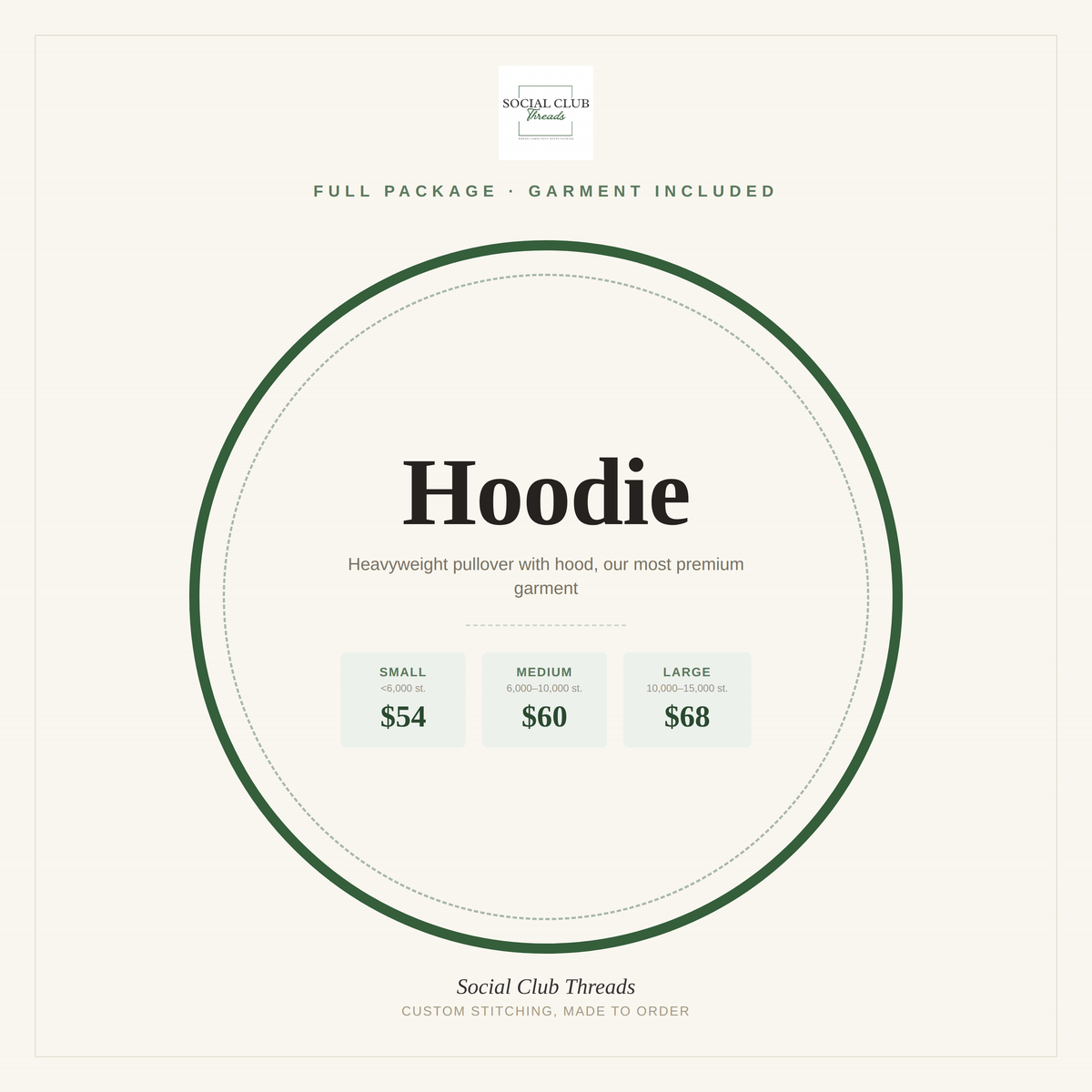 Full Package Embroidery - Hoodie