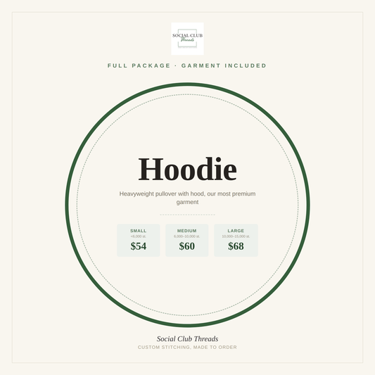 Full Package Embroidery - Hoodie