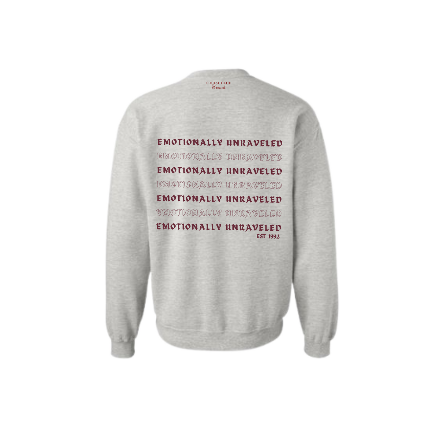 Emotionally Unraveled - Ash with Maroon