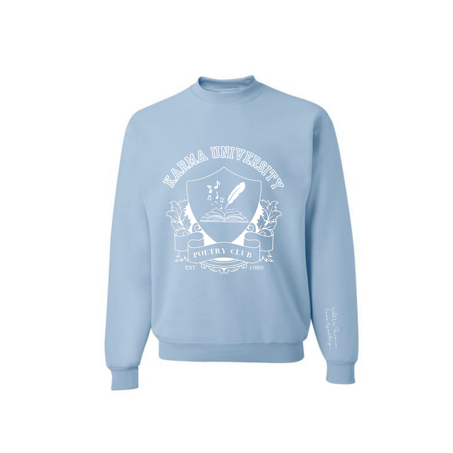 SAMPLE SALE University Poetry Club - Light Blue